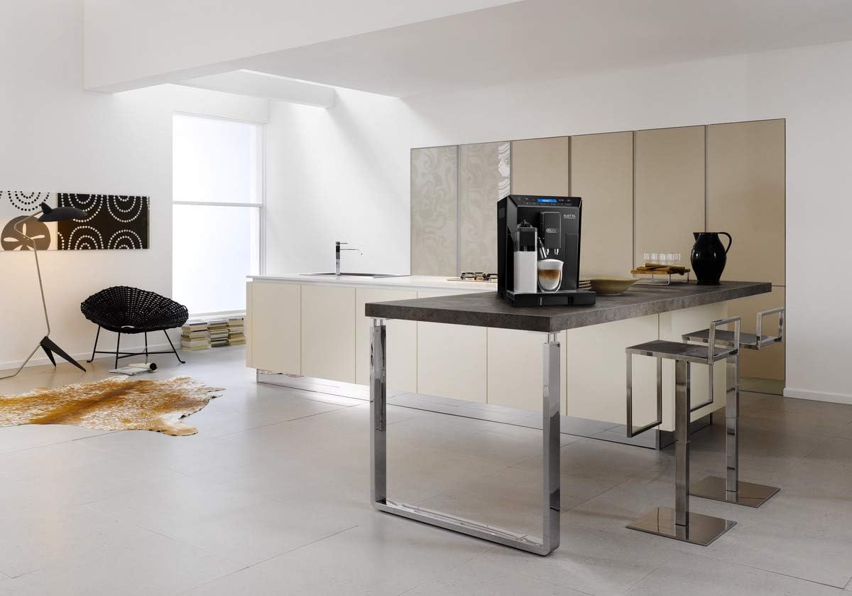 De'Longhi Eletta, Fully Automatic Bean to Cup Coffee Machine, Cappuccino and Espresso Maker, ECAM 44.660.B, 2 liters, Black & Softballs, 2 bags, balls prevent the formation of limestone water